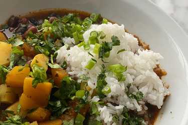 Pumpkin and potato chili