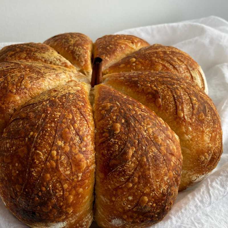 It’s fall bitches. Let me have this brief moment of joy in the form of a pumpkin shaped sourdough loaf.