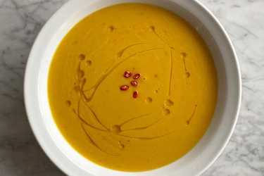 Butternut squash and Thai chili soup