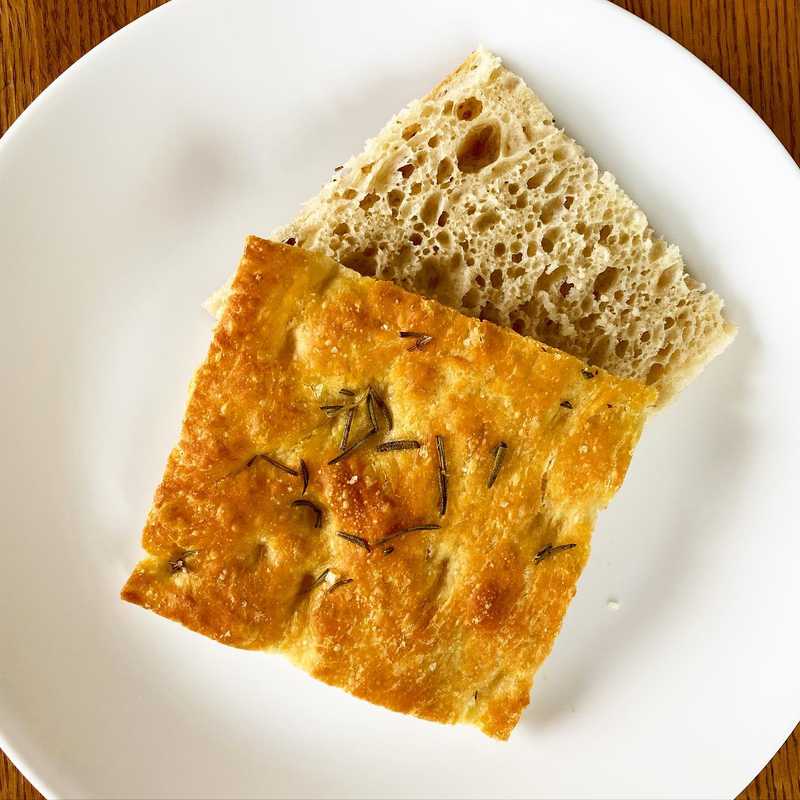 More like carbantine amirite. Sourdough rosemary focaccia baked on a rimmed baking sheet for thin & crispy snacky goodness that also works as some decadent…