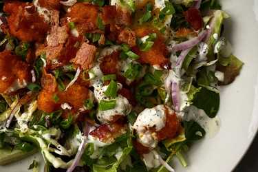 Buffalo cauliflower salad