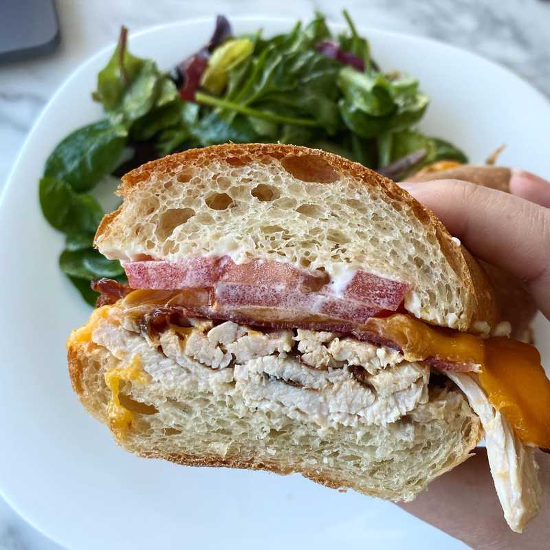 Some days call for a turkey bacon cheddar sandwich. Today is one of those days. Homemade French bread and roasted turkey from the freezer. Melted on some…