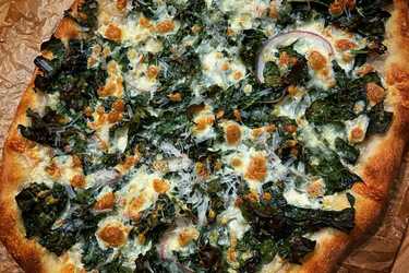 Roberta's inspired kale pizza