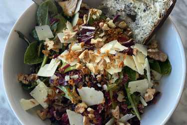 Radicchio and pecorino salad