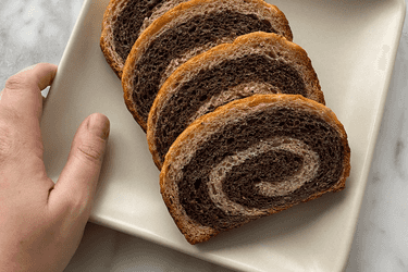 Marble rye bread