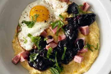 Bill Clark's ham and jam grits