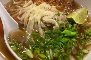 Duck cabbage and noodle soup